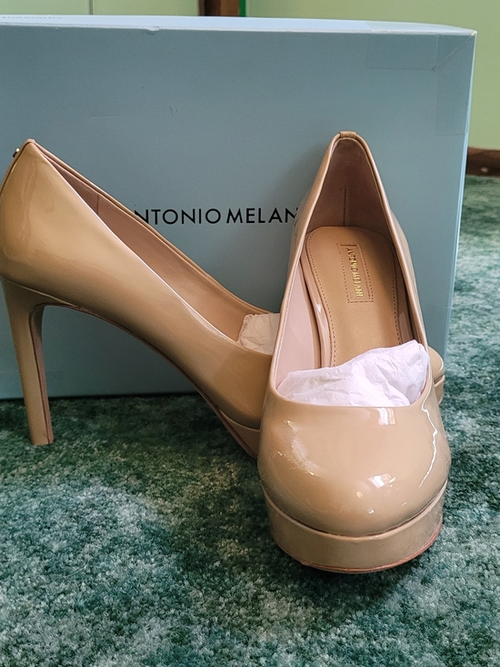 ANTONIO MELANI Shoes - NEW ANTONIO MELANI Patent Nude Platform Pumps